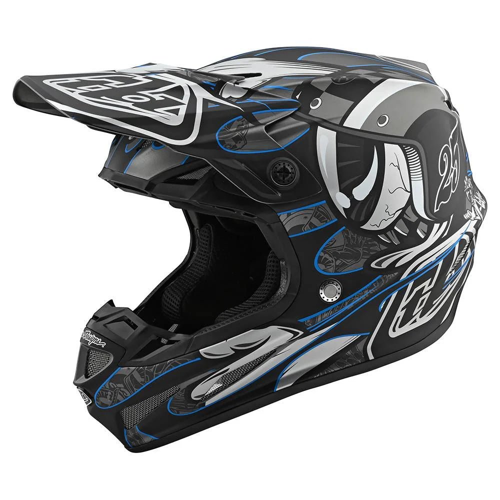 CASCO TROY LEE SE4 COMPOSITE; EYEBALL BLACK / SILVER - procircuitcl