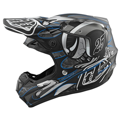 CASCO TROY LEE SE4 COMPOSITE; EYEBALL BLACK / SILVER - procircuitcl
