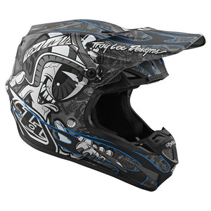 CASCO TROY LEE SE4 COMPOSITE; EYEBALL BLACK / SILVER - procircuitcl