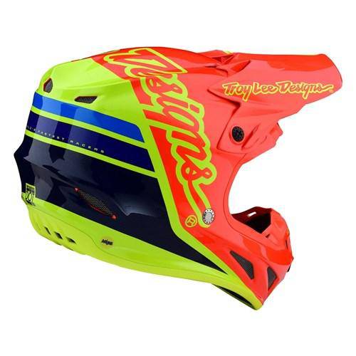CASCO TROY LEE SE4 ECE COMPOSITE SILHOUETTE ORANGE YELLOW - procircuitcl