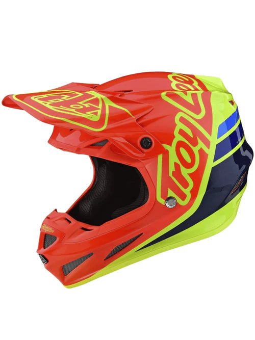 Casco Troy Lee Designs SE4 ece composite silhouette orange yellow