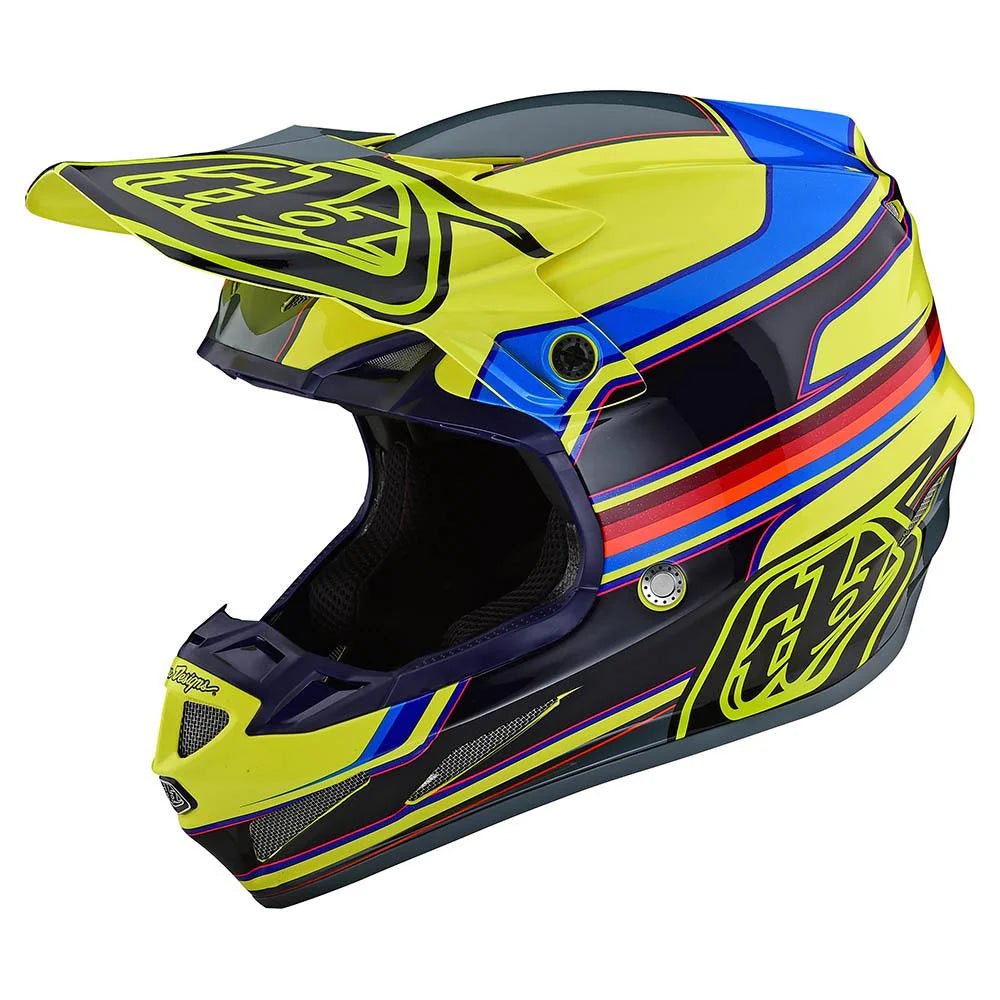 CASCO TROY LEE SE4 ECE COMPOSITE; SPEED YELLOW / GRAY - procircuitcl
