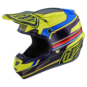 CASCO TROY LEE SE4 ECE COMPOSITE; SPEED YELLOW / GRAY - procircuitcl