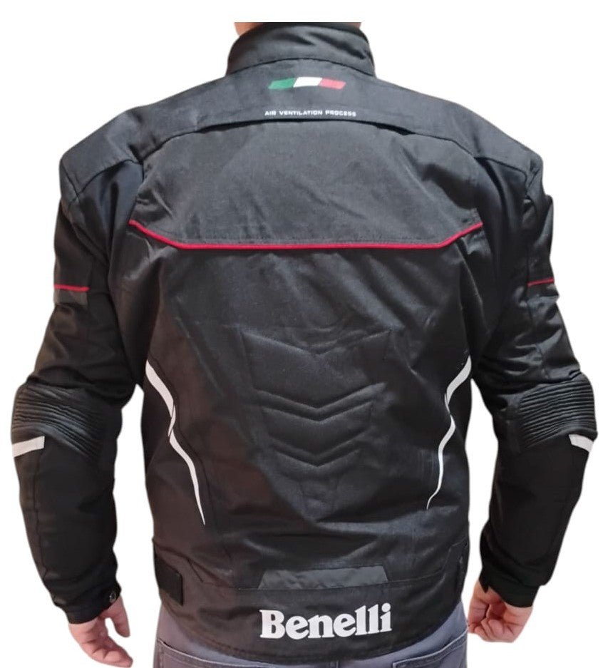 CHAQUETA BENELLI COPER - TEX NEGRO ROJO - procircuitcl