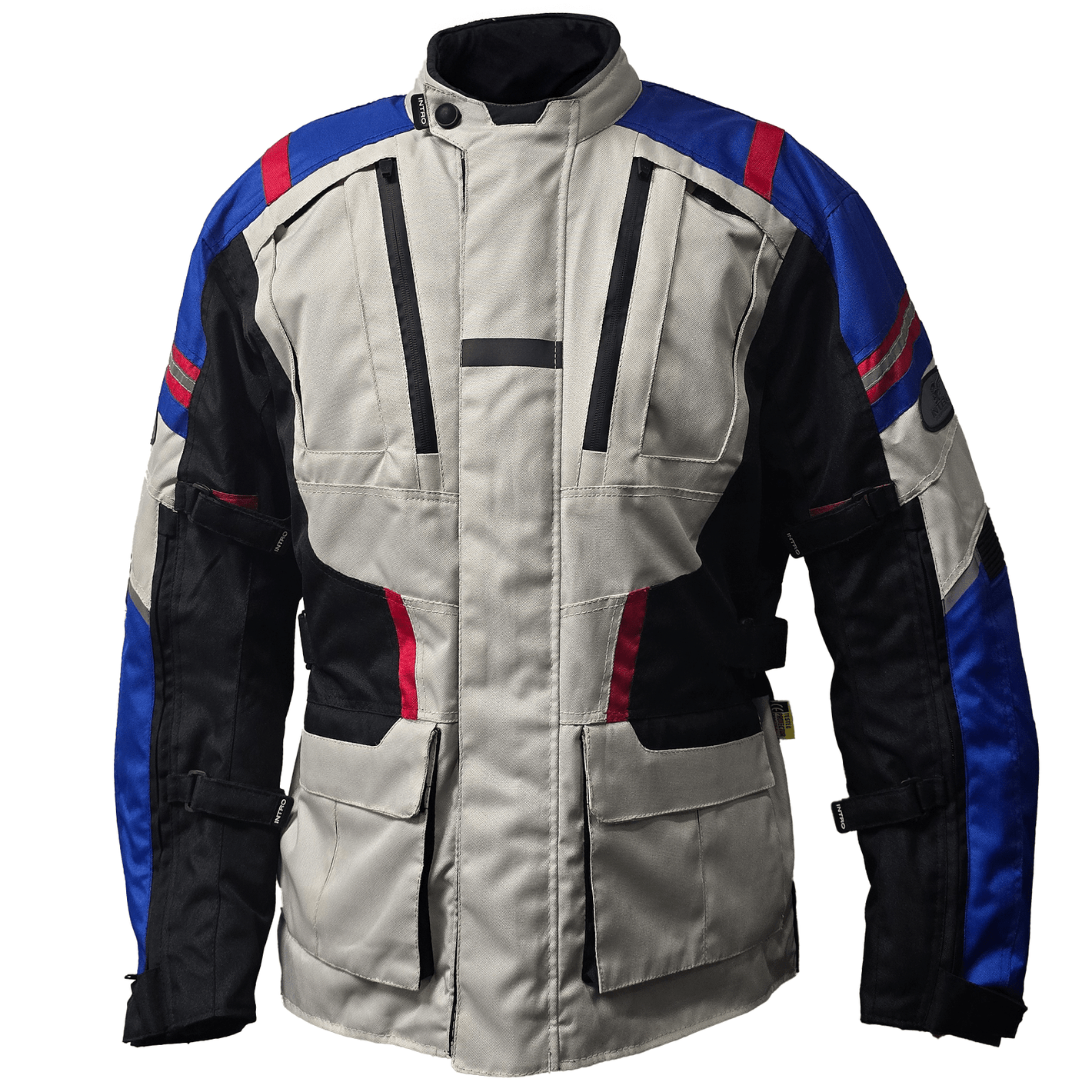 CHAQUETA INTRO PARA MOTORISTA TOURING AZUL_BLANCO - procircuitcl