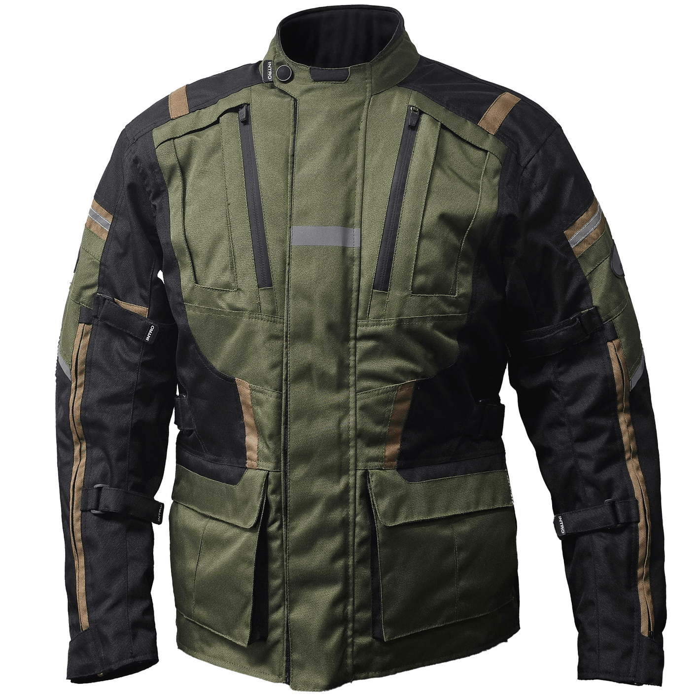 CHAQUETA INTRO PARA MOTORISTA TOURING VERDE_NEGRO - procircuitcl