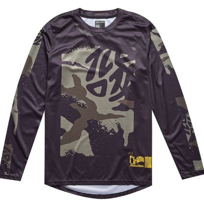Polera Troy Lee Desing Flowline LS Confined Black