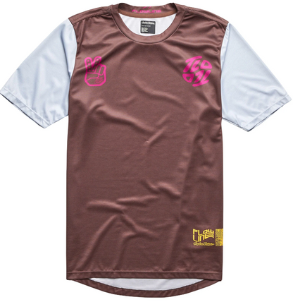 Polera Troy Lee Desing Flowline SS Flipped Chocolate