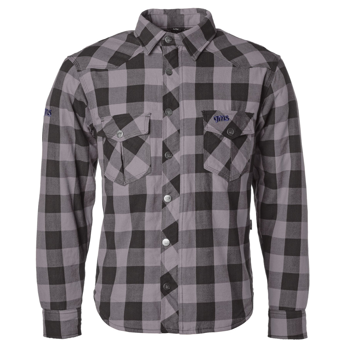Chaqueta GMS jaguar negra gri de moto