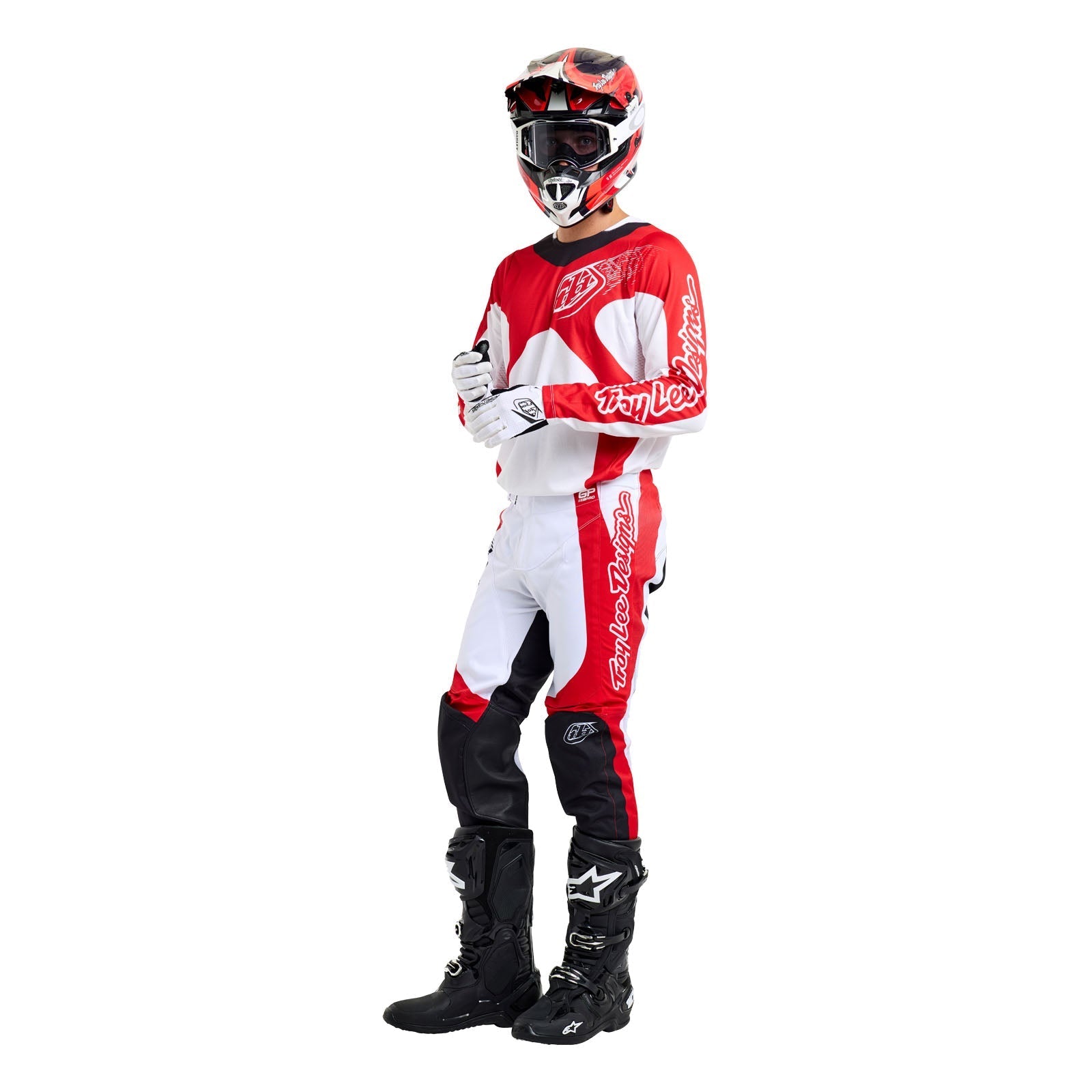 GP PRO POLERA FRAMES BLANCO/ROJO - procircuitcl