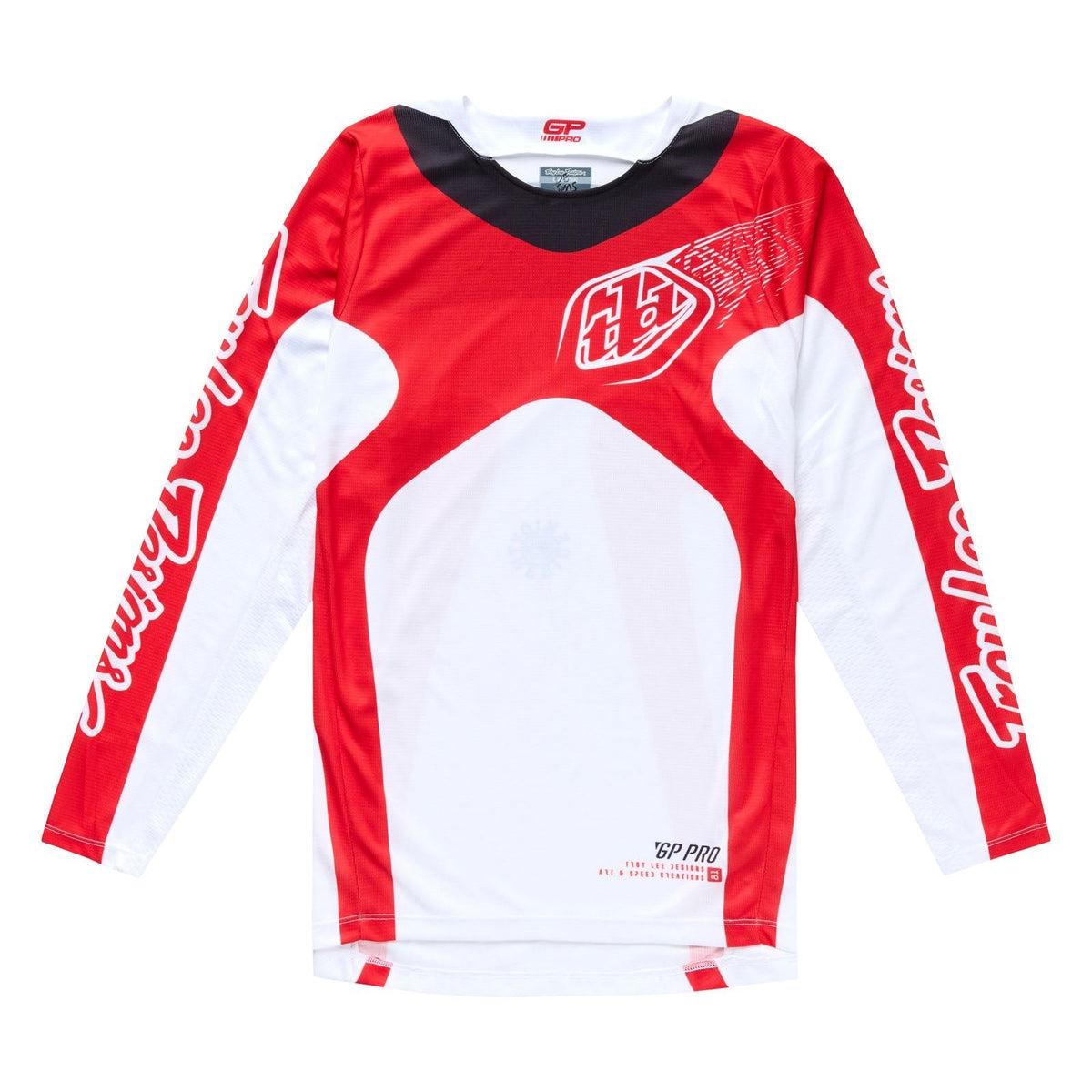 Polera Troy Lee Designs GP pro frames blanco/rojo