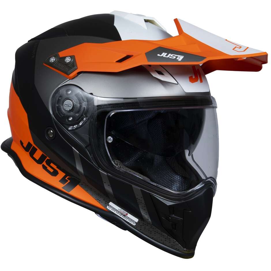 Just1 Casco Moto J34 PRO EXTERIOR NARANJA FLUOR NEGRO-ProCircuit