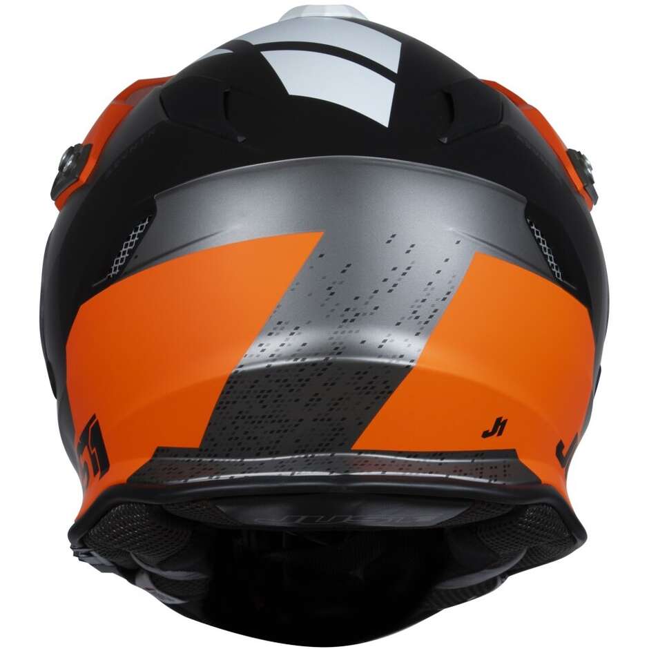 Just1 Casco Moto J34 PRO EXTERIOR NARANJA FLUOR NEGRO-ProCircuit