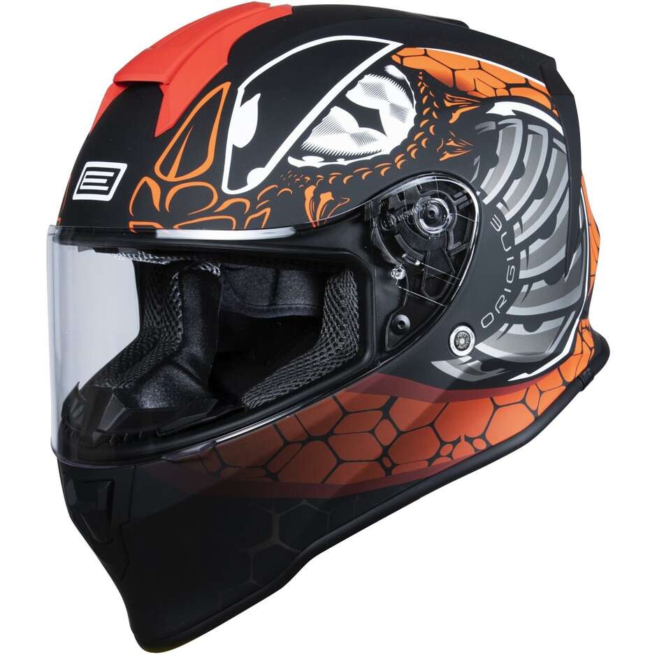 Origine Casco DINAMO FIGHTER FLUO RED BLACK MATT-ProCircuit