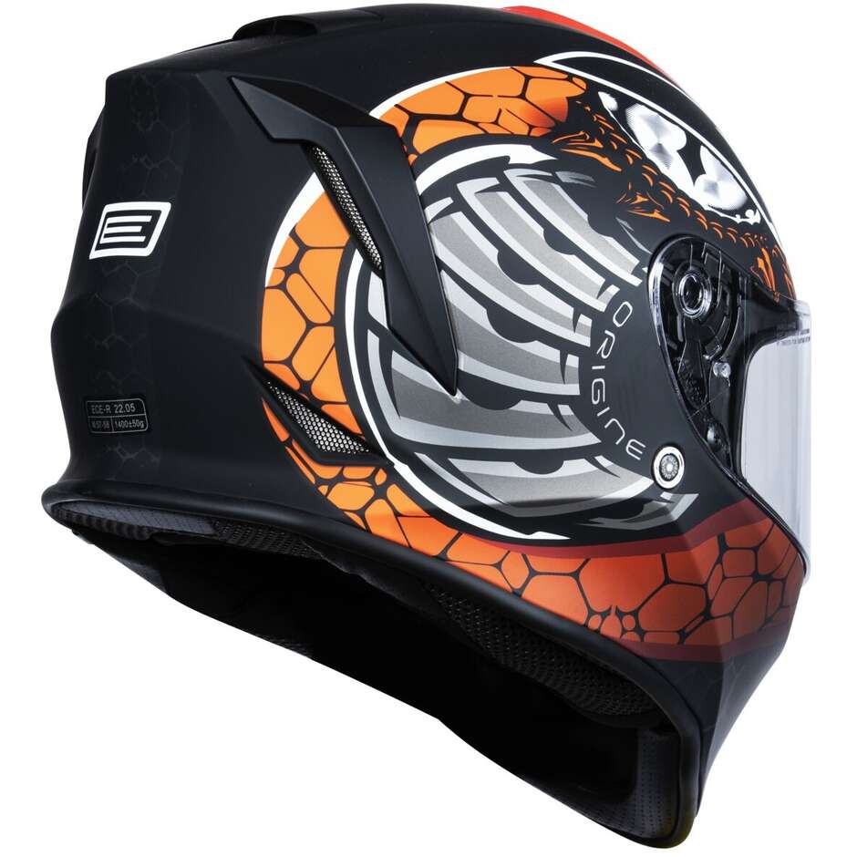 Origine Casco DINAMO FIGHTER FLUO RED BLACK MATT-ProCircuit