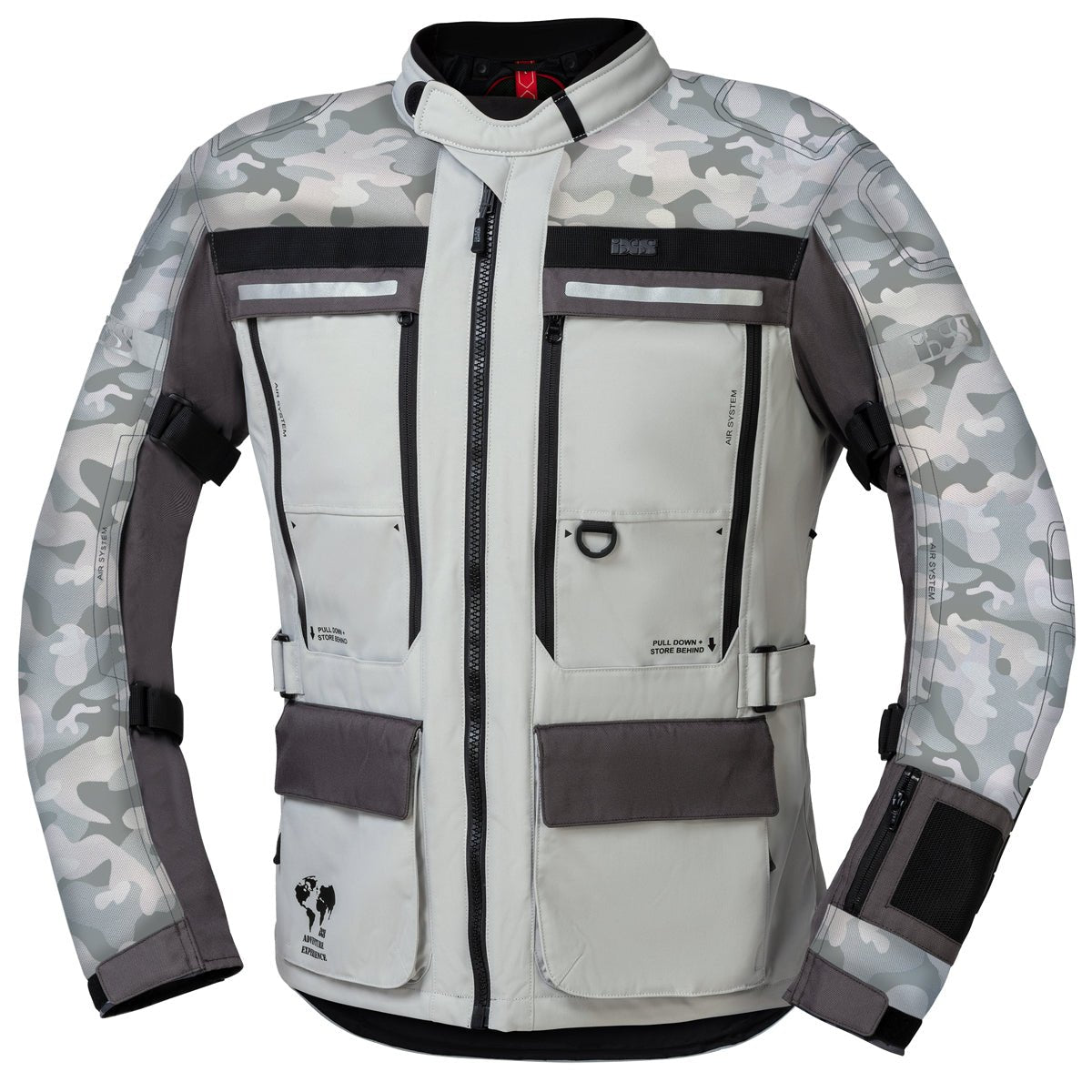 Chaqueta IXS moto montevideo-air 3.0 touring textil ventilada hombre