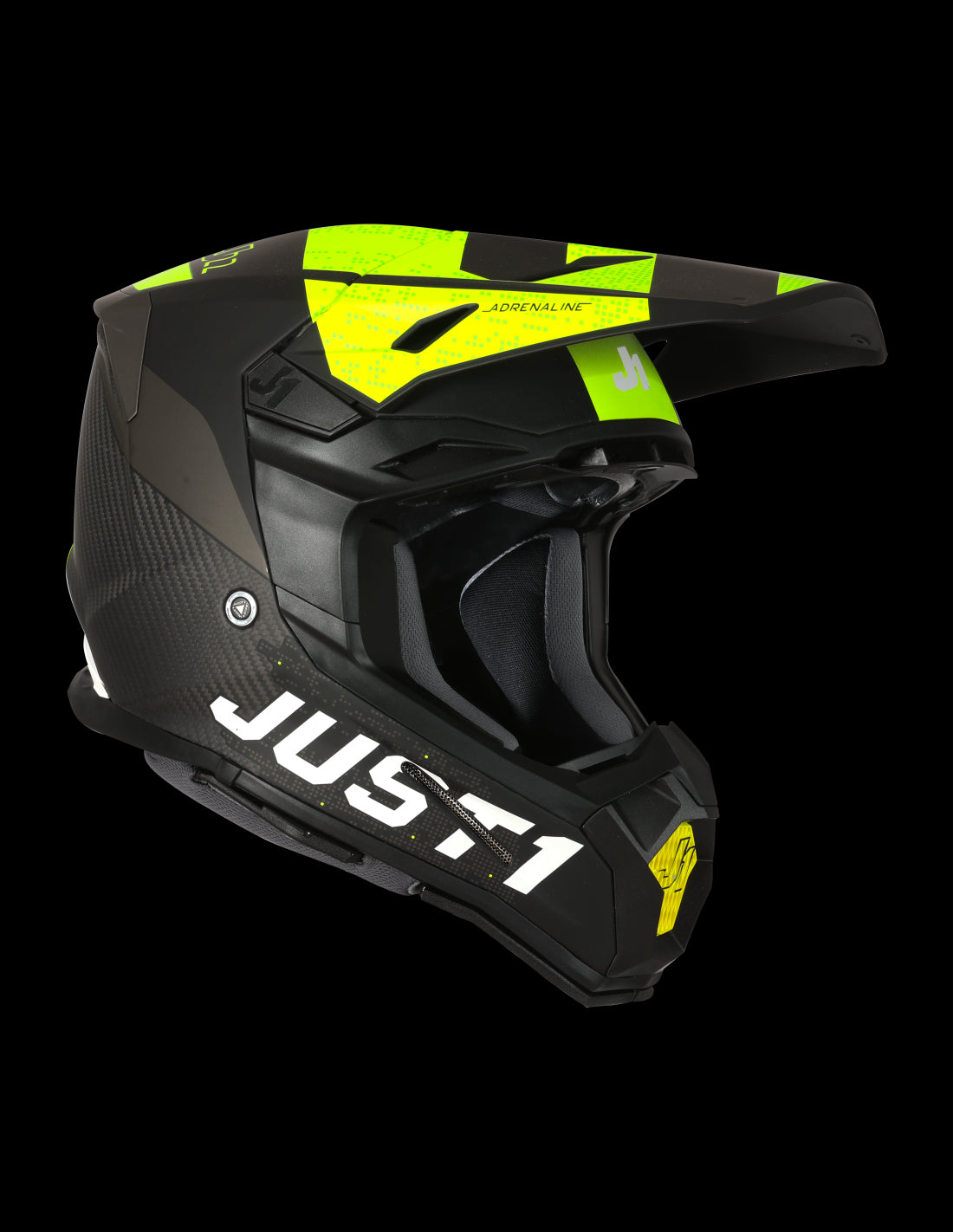 Just1 Casco Moto J22 Adrenaline Fluo Yellow Carbon-ProCircuit