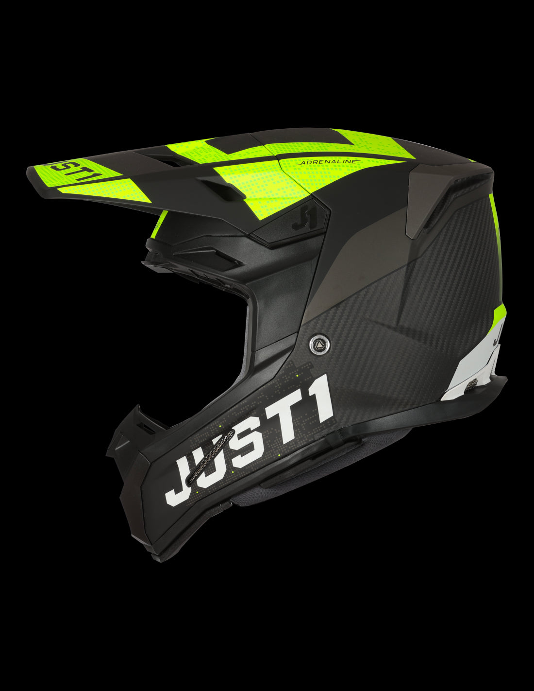 Just1 Casco Moto J22 Adrenaline Fluo Yellow Carbon-ProCircuit