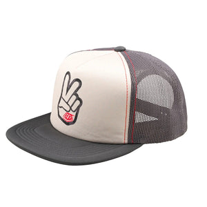 JOCKEY TROY LEE TRUCKER PEACE OUT VINTAGE WHITE / CARBON OSFA - procircuitcl
