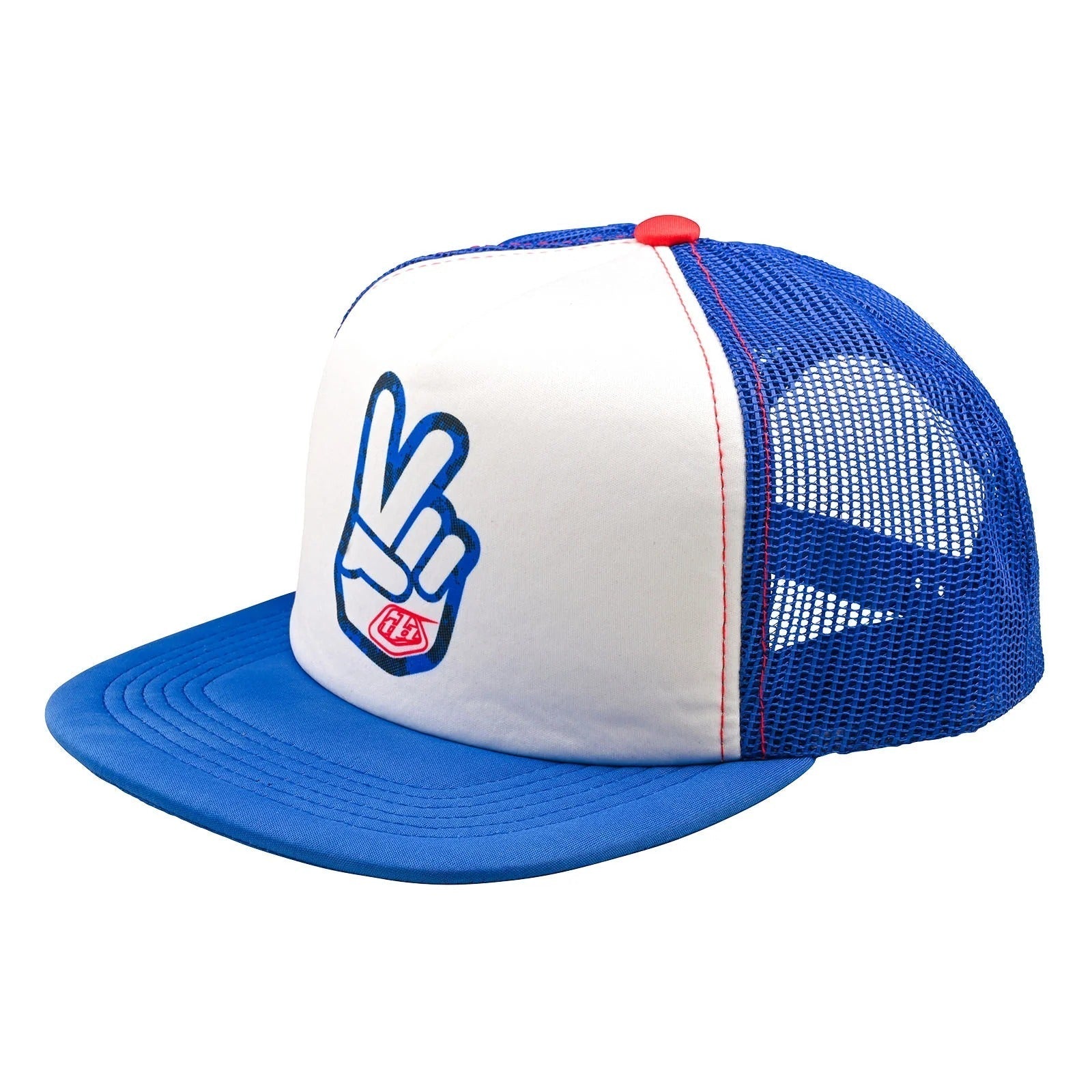JOCKEY TROY LEE TRUCKER PEACE OUT WHITE / BLUE OSFA - procircuitcl