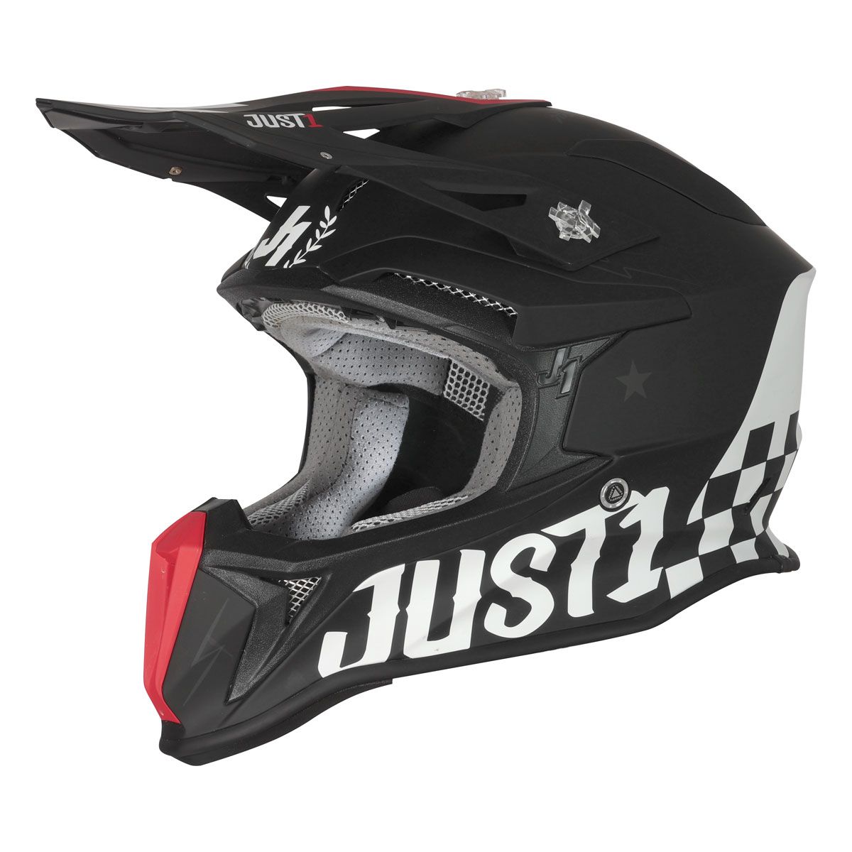 Casco Just1 moto J18 MIPS old school black