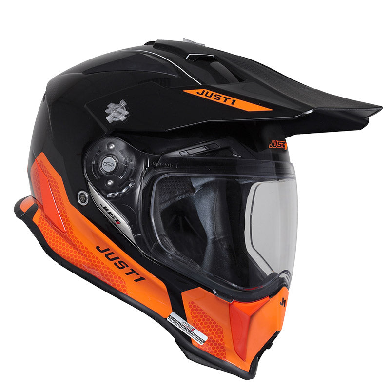 Copia de Just1 Casco Moto J14-F ELITE NARANJA NEGRO-ProCircuit