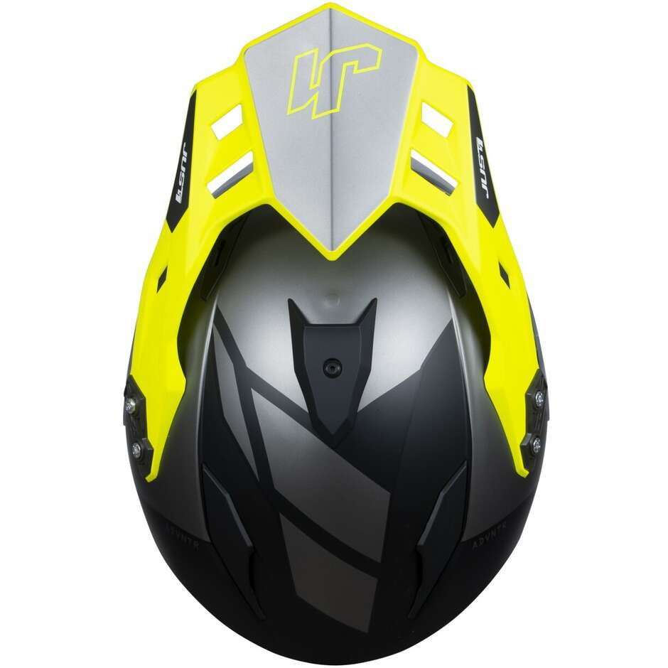 Just1 Casco Moto J34 PRO EXTERIOR BLANCO AMARILLO FLUOR NEGRO-ProCircuit