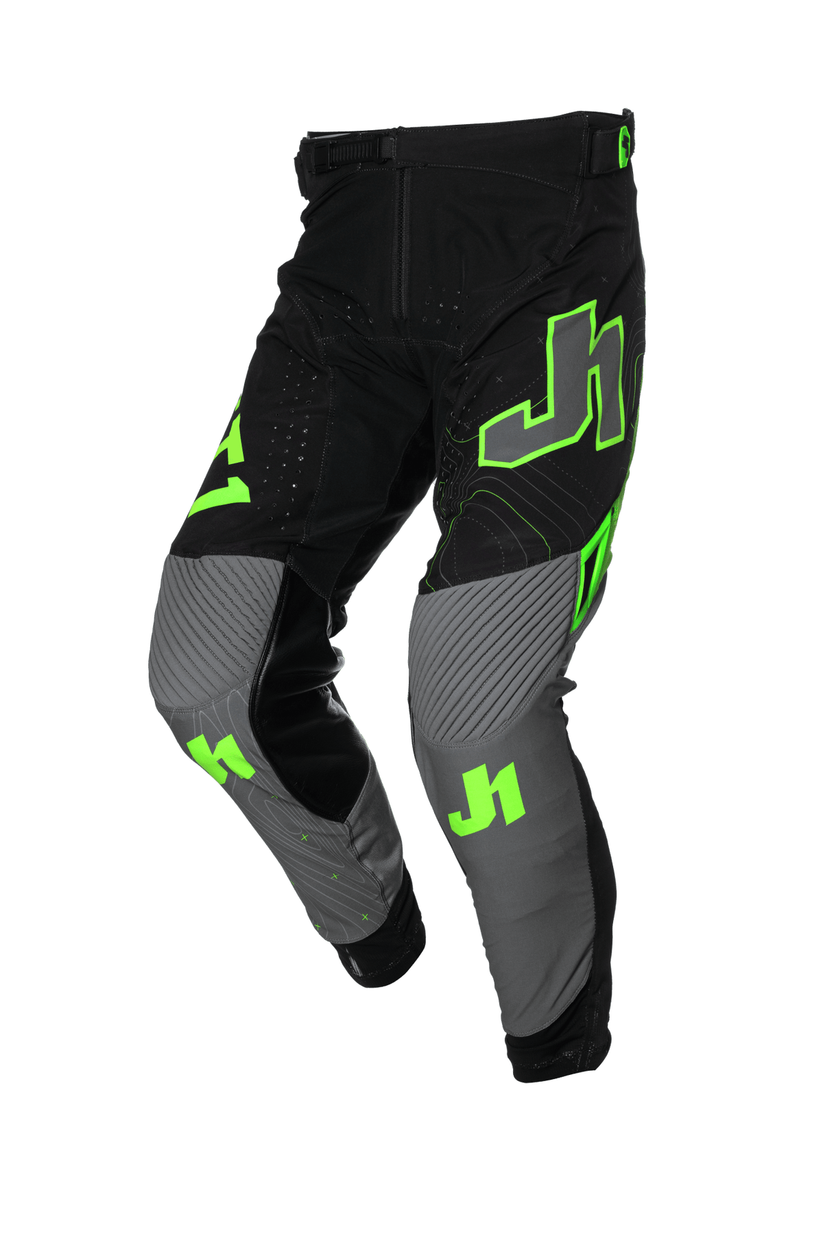 Pantalón Just1 j-flex 2.0 frontier gris/verde fluo negro