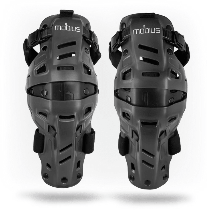 Mobius H8H Hybrid Knee Support System, Storm Grey/BLK, S/M - procircuitcl