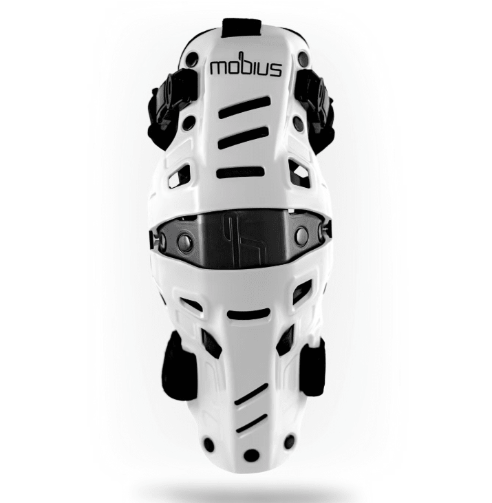 Mobius X8H Hybrid Knee Support System, White/BLK - procircuitcl