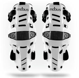 Mobius X8H Hybrid Knee Support System, White/BLK - procircuitcl