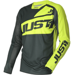 POLERA JUST1 J-FORCE VERTIGO GREY-YELLOW FLUO - procircuit
