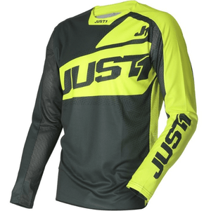 POLERA JUST1 J-FORCE VERTIGO GREY-YELLOW FLUO - procircuit