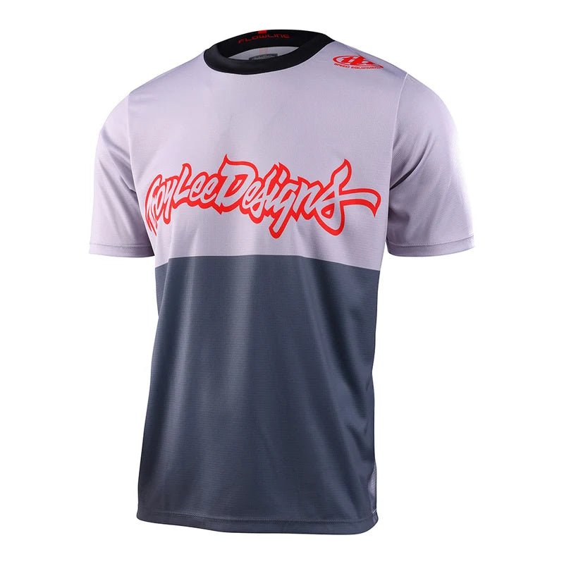 Polera Troy Lee Desing Flowline manga corta Scripter Charcoal - procircuit