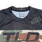 Polera Troy Lee Desing Flowline manga corta Yoked Camo Woodland - procircuit