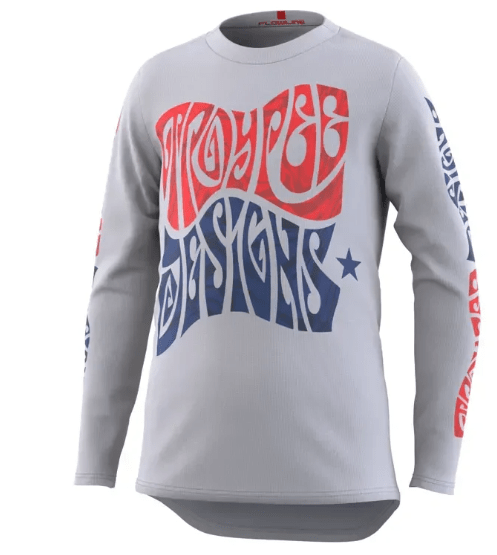 Polera Troy Lee Desing Flowline manga larga Tripper Cement - procircuit