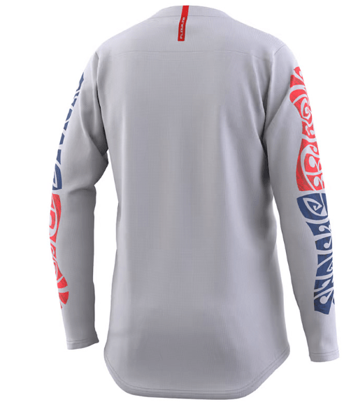Polera Troy Lee Desing Flowline manga larga Tripper Cement - procircuit