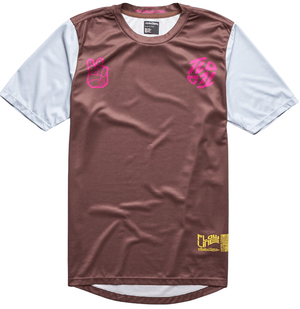 Polera Troy Lee Desing Flowline SS Flipped Chocolate - procircuit