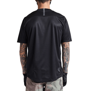 Polera Troy Lee Desing Flowline SS Solid Black - procircuit