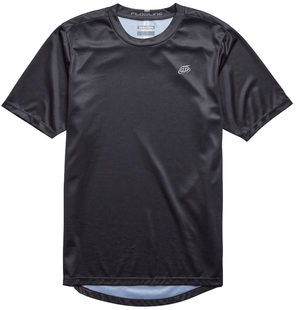 Polera Troy Lee Desing Flowline SS Solid Black - procircuit