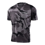 Polera Troy Lee Desing Flowlines manga corta Cams Carbon - procircuit