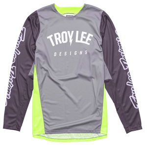 Polera Troy Lee Desing GP Pro Boltz Silver / Glo Green - procircuit