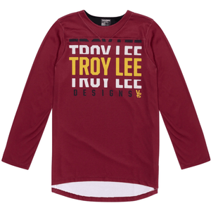 Polera Troy Lee Desing Ruckus 3/4 Spun Oxblood - procircuit