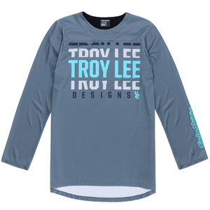 Polera Troy Lee Desing Ruckus 3/4 Spun Steel Blue - procircuit