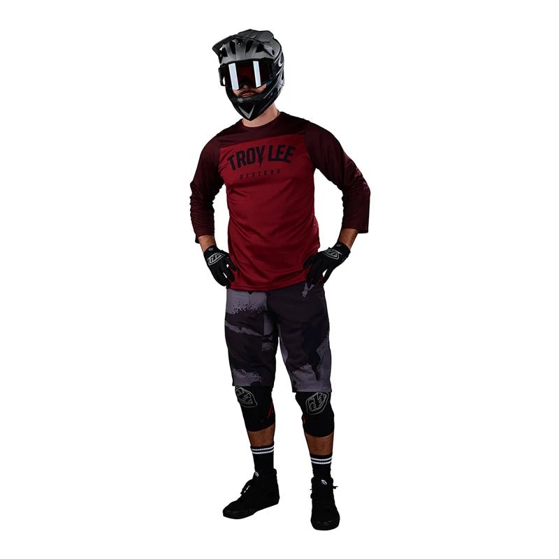 Polera Troy Lee Desing Ruckus Camber Oxblood - procircuit