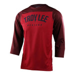 Polera Troy Lee Desing Ruckus Camber Oxblood - procircuit