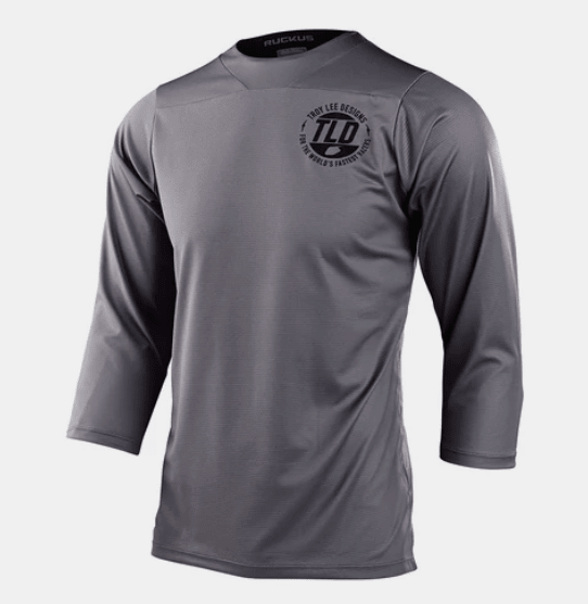 Polera Troy Lee Desing Ruckus manca 3/4 Industry Charcoal - procircuit