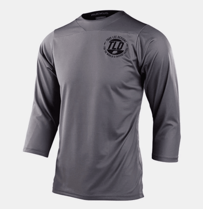 Polera Troy Lee Desing Ruckus manca 3/4 Industry Charcoal - procircuit