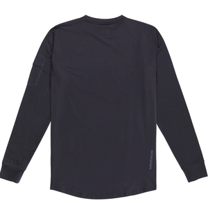 Polera Troy Lee Desing Ruckus Manga Larga Ride Tee Burn Out Carbon juvenil - procircuit