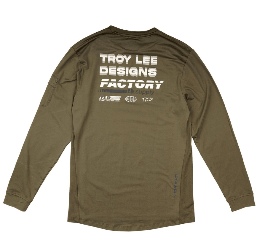 Polera Troy Lee Desing Ruckus Manga Larga Ride Tee Factory Carper infantil - procircuit